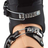 Salomon Junior's T3 RT Ski Boots 2024 - Black ski boots with silver buckles and straps.