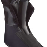 Salomon Junior's T3 RT Ski Boots 2024 - Black ski boots with a shiny, reflective material on the toe and heel areas.