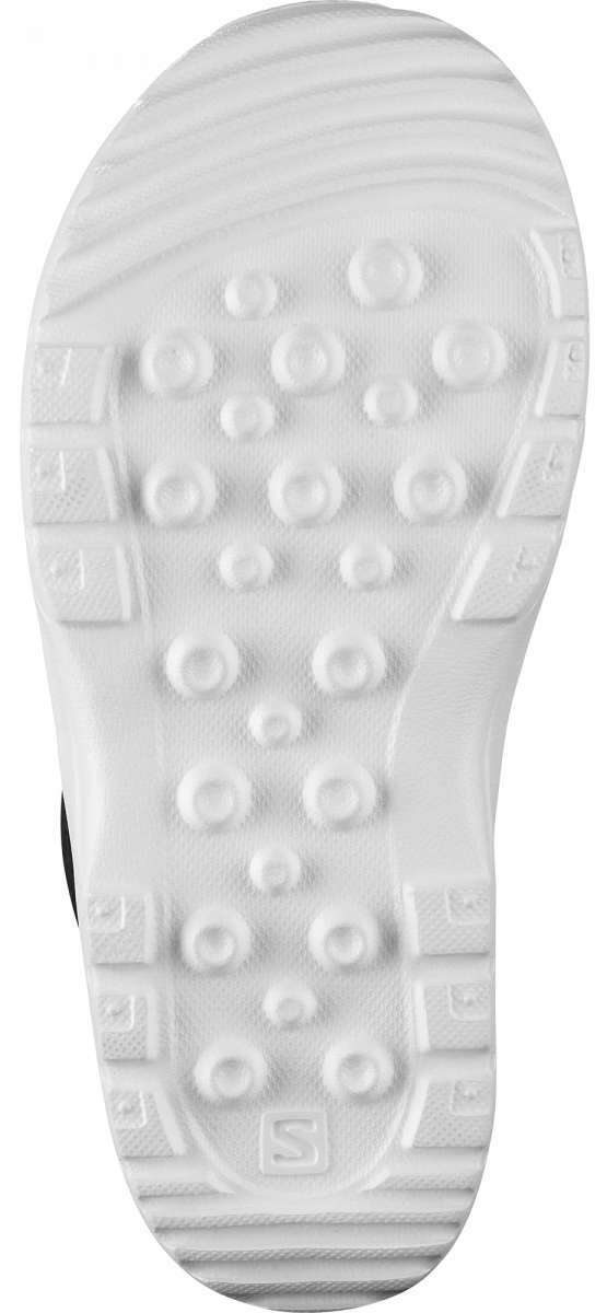 Salomon Juniors Whipstar Snowboard Boot 2023 - White snowboard boots with a textured pattern on the toe and heel areas.