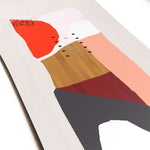 Salomon Women's Rumble Fish Snowboard 2024 - A snowboard with a fish-shaped design and a predominantly white color scheme, featuring black accents on the fins.