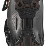 Salomon Women's S/Pro HV 100 Ski Boots 2024 - Black ski boots with a textured, rubberized toe cap and silver buckles.