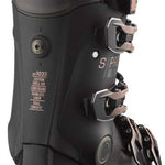 Salomon Women's S/Pro HV 100 Ski Boots 2024 - Black ski boots with silver buckles and straps.