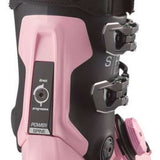 Salomon Women's S/Pro Supra BOA 105 Ski Boots 2024 - Black ski boots with silver buckles and gray accents.