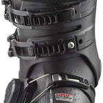 Salomon Women's S/Pro Supra Boa 95 Ski Boots 2024 - Black ski boots with a purple logo on the side and silver buckles.