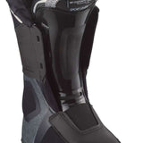 Salomon Women's S/Pro Supra Boa 95 Ski Boots 2024 - Black ski boots with a white logo on the side and silver buckles.