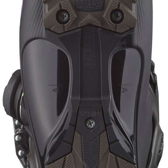 Salomon Women's S/Pro Supra Boa 95 Ski Boots 2024 - Black ski boot with purple accents and a textured rubber outsole.