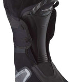 Salomon Ladies Shift Pro 110 AT Ski Boots 2024 - Black ski boots with a white logo on the side and silver buckles.