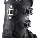 Salomon Ladies Shift Pro 90 Ski Boot 2024 - Black ski boot with white lettering and a textured strap on top.