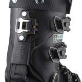 Salomon Ladies Shift Pro 90 Ski Boot 2024 - Black ski boot with white lettering and a textured strap on top.