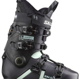 Salomon Ladies Shift Pro 90 Ski Boot 2024 - Black ski boot with white logo on top and silver buckles.