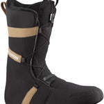 Salomon Launch BOA SJ Snowboard Boots 2024 - Black snowboard boots with tan accents and white lettering on the side.