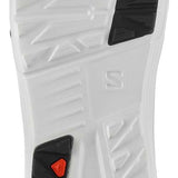 Salomon Launch Lace SJ BOA Snowboard Boots 2024 - Black snowboard boots with a textured, rubber outsole and silver BOA dials on the side.