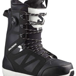 Salomon Launch Lace SJ BOA Snowboard Boots 2024 - Black snowboard boots with a white sole and black laces.