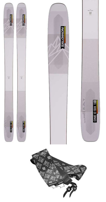 Salomon QST 106 Skis With Climbing Skins 2022-2023
