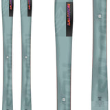 Salomon QST 98 Skis 2024 - A pair of skis with a gray base color and black lettering.