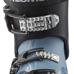 Salomon QST Access 70 Ski Boots 2024 - Black ski boots with silver buckles and a textured pattern on the side.