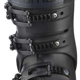 Salomon S/Pro 100 Ski Boot 2023 - Black ski boot with white logo on top and silver buckles.