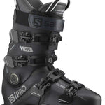 Salomon S/Pro 100 Ski Boot 2023 - Black ski boot with white lettering and logos.