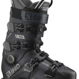 Salomon S/Pro 100 Ski Boot 2023 - Black ski boot with white lettering and logos.
