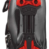 Salomon S/Pro HV 100 Ski Boots 2024 - Black ski boots with red accents and a textured, rubberized toe cap.
