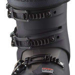 Salomon S/Pro HV 120 Ski Boots 2024 - Black ski boots with a textured pattern on the side and silver buckles.