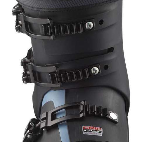 Salomon S/Pro MV 90 Ski Boots 2024 - Black ski boots with white lettering and silver buckles.