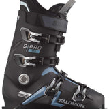 Salomon S/Pro MV 90 Ski Boots 2024 - Black ski boots with silver buckles and straps.