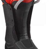 Salomon S Pro Alpha 100 Ski Boot 2024 - Black ski boot with a red logo on the side and silver buckles.