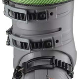 Salomon S/Pro Alpha 120 Ski Boots 2023 - A pair of black ski boots with lime green accents and a textured pattern on the side.