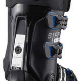 Salomon S Pro Alpha 120 EL Ski Boot 2023 - Black ski boot with blue accents and a white logo on the side.