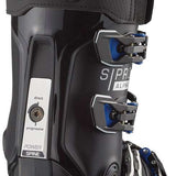 Salomon S Pro Alpha 120 El Ski Boots 2024 - Black ski boots with white accents and silver buckles.