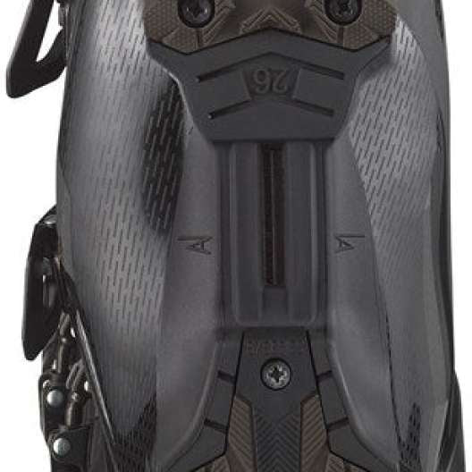 Salomon S/Pro MV 100 Ski Boots 2024 - Black ski boots with a textured, rubberized toe cap and silver buckles.