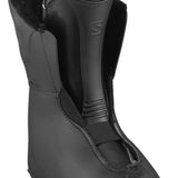 Salomon Select HV 80 Ski Boot 2023 - Black ski boot with a textured pattern on the upper material and a strap closure system.