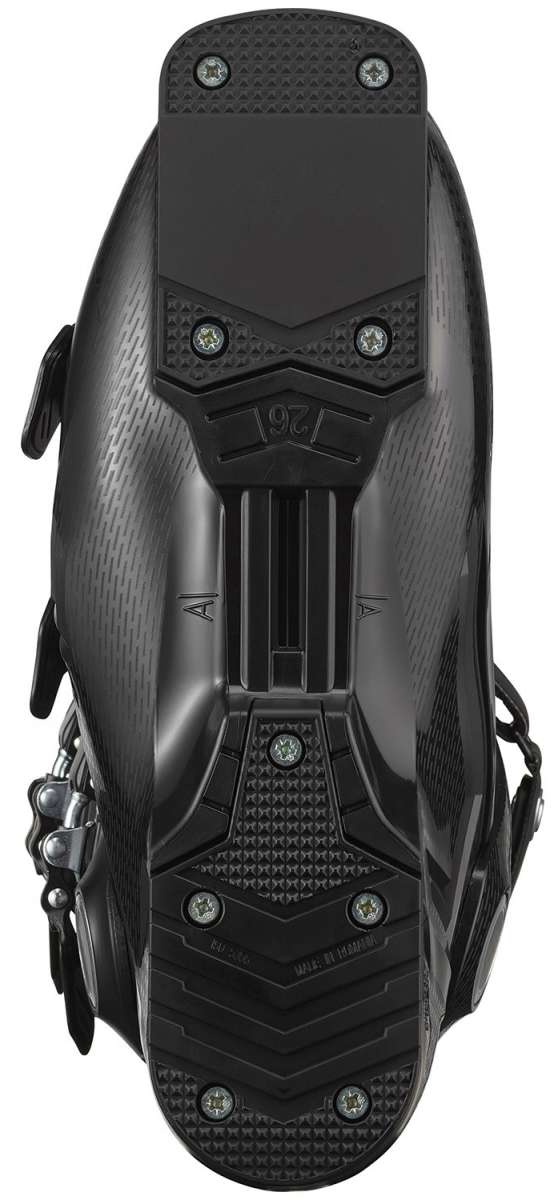 Salomon Select HV 80 Ski Boot 2023 - Black ski boot with textured plastic and metal hardware on toe and heel.