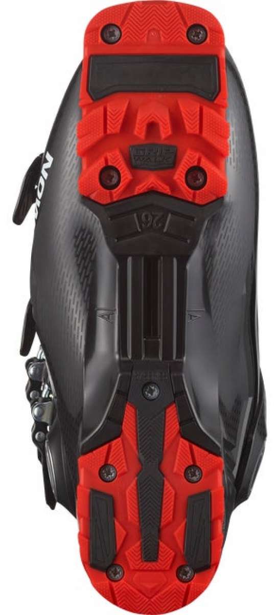 Salomon Select HV 90 Ski Boots 2024 - Black ski boots with a textured, rubberized toe cap and silver buckles.