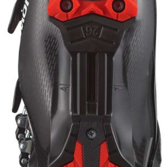 Salomon Select HV 90 Ski Boots 2024 - Black ski boots with a textured, rubberized toe cap and silver buckles.