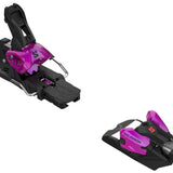 Salomon Strive 16 MN Ski Bindings 2024 - Black bindings with purple accents and silver hardware.