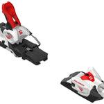 Salomon Strive 16 MN Ski Bindings 2024 - White bindings with red and black accents on a white background.