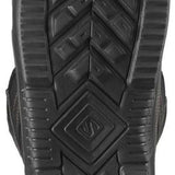 Salomon Titan BOA Snowboard Boots 2024 - Black snowboard boots with a textured rubber sole and silver metal hardware.