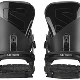 Salomon Trigger Snowboard Binding 2022-2023 - Black bindings with a sleek, modern design and silver hardware.