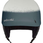 Sandbox Classic 2.0 MIPS Helmet 2022-2023 - A white helmet with a black visor and MIPS technology, featuring a gradient design that transitions from light gray to dark gray at the bottom.