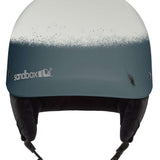 Sandbox Classic 2.0 MIPS Helmet 2022-2023 - A white helmet with a black visor and MIPS technology, featuring a gradient design that transitions from light gray to dark gray at the bottom.