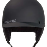 Sandbox Classic 2.0 MIPS Helmet 2022-2023 - A black helmet with a white Sandbox logo on the side and a white MIPS sticker on top.