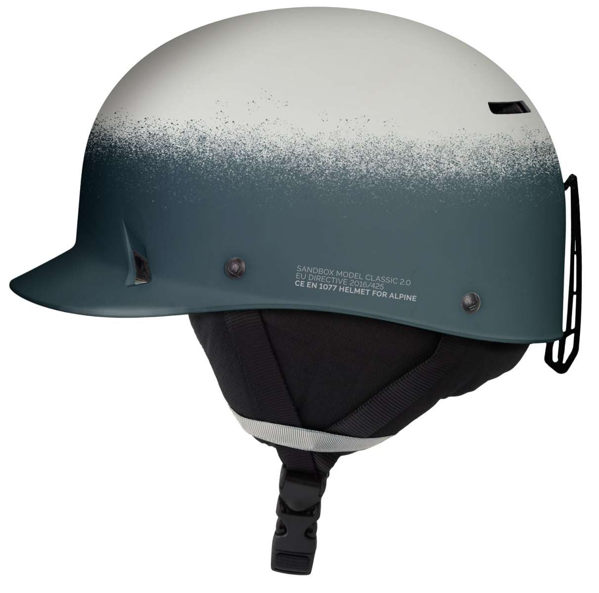 Sandbox Classic 2.0 MIPS Helmet 2022-2023 - A white helmet with a black gradient at the bottom and a small vent on top.