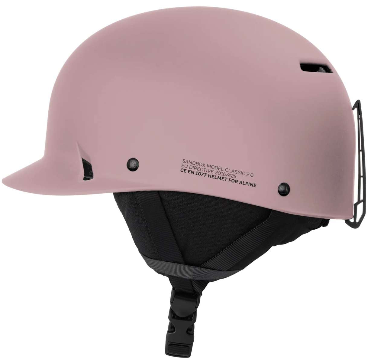 Sandbox Classic 2.0 MIPS Helmet 2024 - A pink helmet with a black visor and white logo on the side.