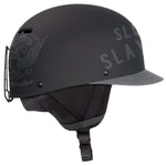 Sandbox Classic 2.0 Snow Helmet 2022-2023 - A black helmet with a white logo on the front and a chin strap.