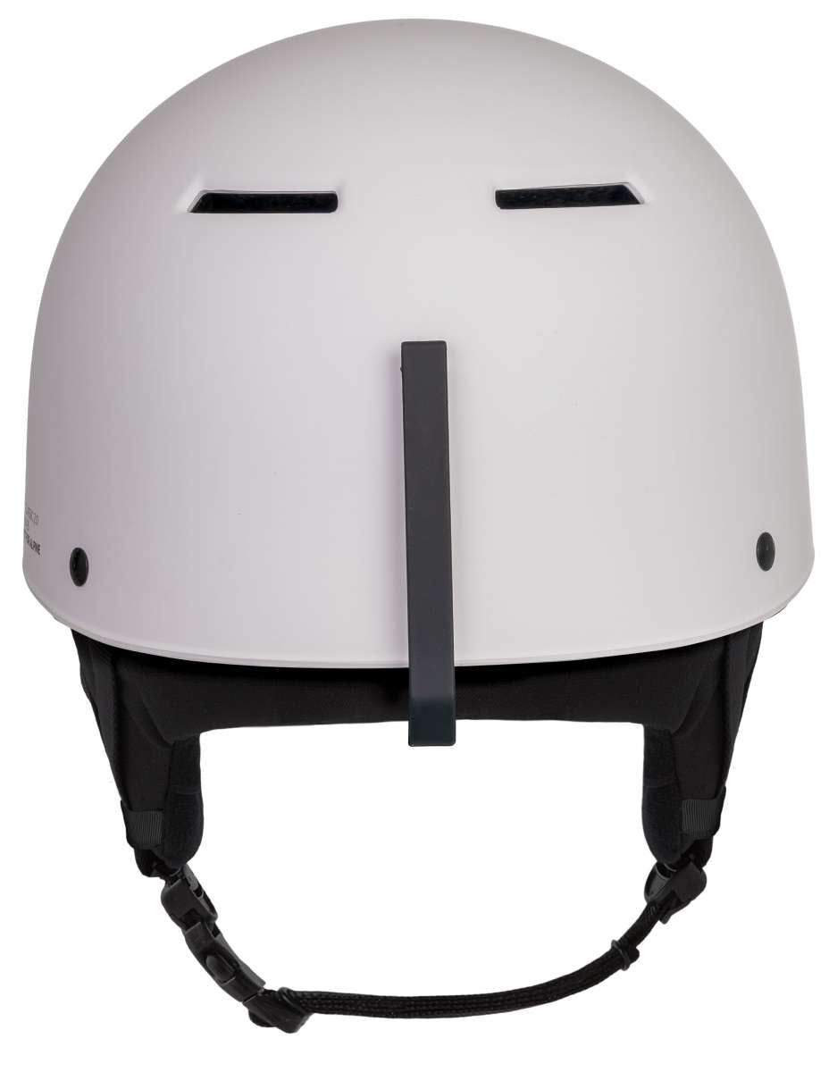 Sandbox Classic 2.0 Snow Helmet 2022-2023 - A white helmet with a black chin strap and ventilation holes on top.