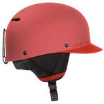 Sandbox Classic 2.0 Snow Helmet 2022-2023 - A red helmet with a black visor and ventilation holes on top.