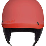 Sandbox Classic 2.0 Snow Helmet 2022-2023 - A coral-colored helmet with a black chin strap and ventilation holes on top.