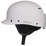 Sandbox Classic 2.0 Snow Helmet 2022-2023 - A white helmet with a black chin strap and ventilation holes on top.